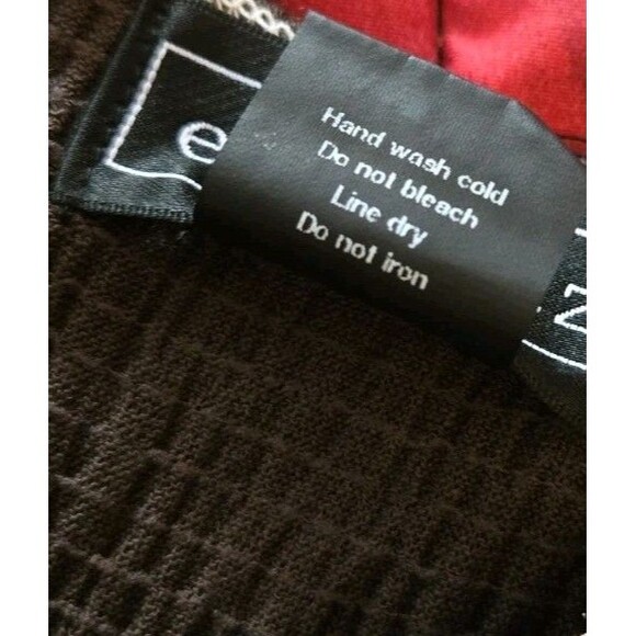 Elementz Mocha Brown Sleeveless Dress White Embroidery Detailing Size Large NWT - Picture 11 of 13